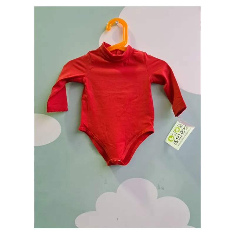 Body Rosso Collo Alto 6 M