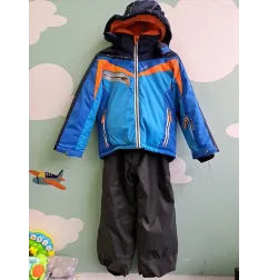 Completo Neve / Montagna Pantaloni Neri e Giacca Blu/arancione AST 5/6 A - 110-116 Cm