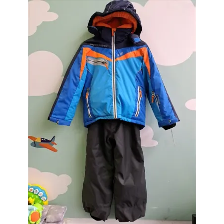 Completo Neve / Montagna Pantaloni Neri e Giacca Blu/arancione AST 5/6 A - 110-116 Cm