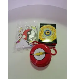 Set Pokemon Con Portamonete, Adesivi e Carte
