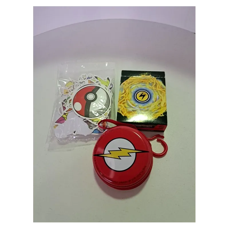 Set Pokemon Con Portamonete, Adesivi e Carte