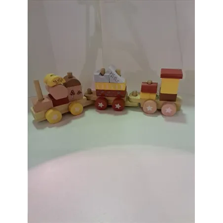 Gioco Trenino In Legno Impilabile