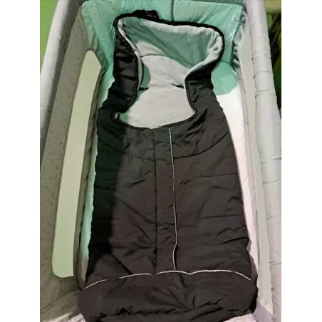 Sacco Passeggino Nero Interno Grigio