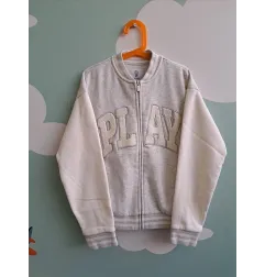 Felpa Bianca e Griga Okaidi Felpata 10 A