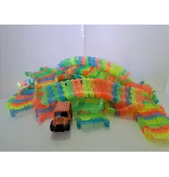 Pista Roll Master Colorata Con Macchina Arancione