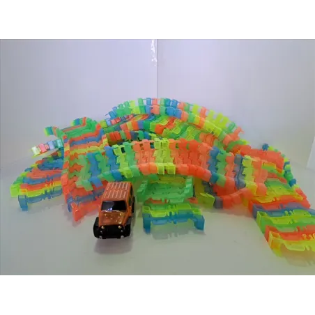 Pista Roll Master Colorata Con Macchina Arancione