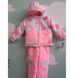 Completo Neve Pantaloni + Giacca Rosa 18/24 M