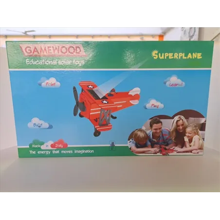 Gioco Gamewood Aereo In Legno Da Costruire e Colorare Nuovo
