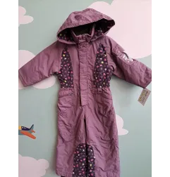 Tuta Intera Neve / Montagna Viola Con Stelline 3 A