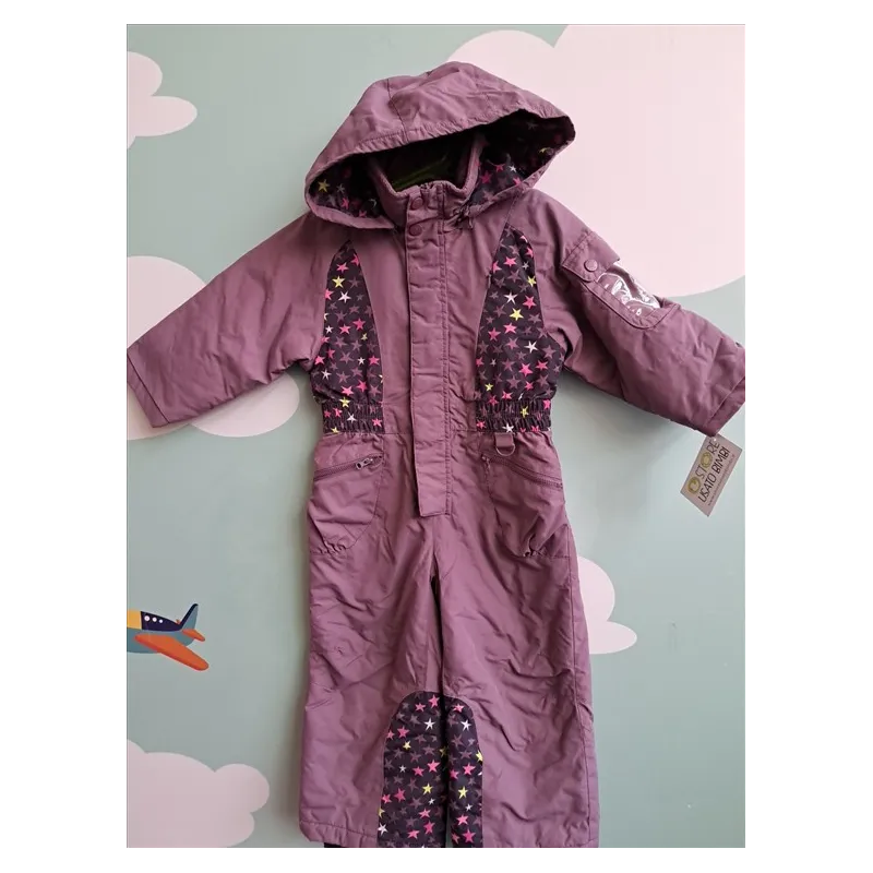 Tuta Intera Neve / Montagna Viola Con Stelline 3 A