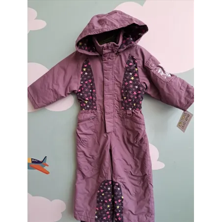 Tuta Intera Neve / Montagna Viola Con Stelline 3 A