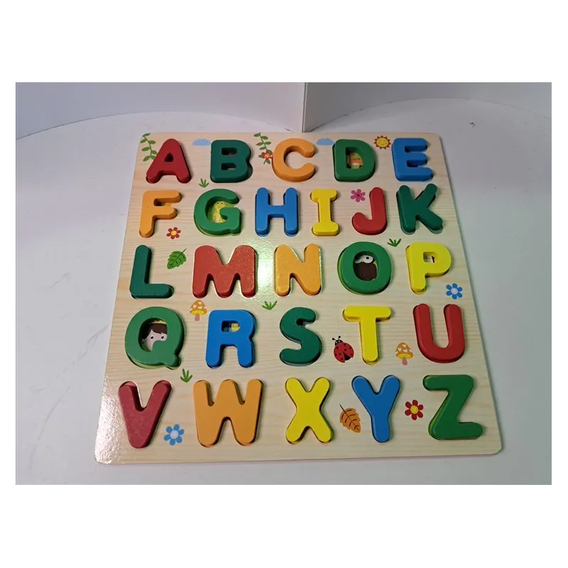 Pannello In Legno Con Alfabeto