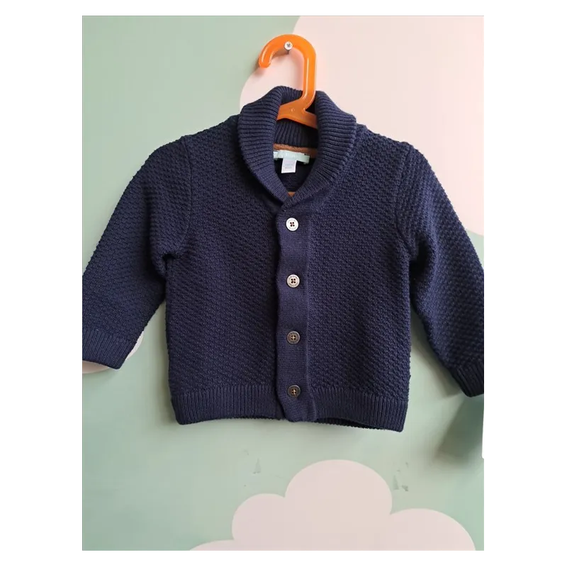 Cardigan Blu Obaibi 18 M - 80 Cm