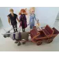 Set Disney Frozen Personaggi Elsa, Anna, Kristoff, Olaf, Svene e Slitta