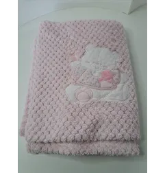 Coperta Culla / Passeggino Rosa Orsetto