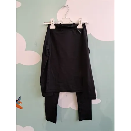 Completo Termico Pantaloni Maglia Nero Decathlon 8 A