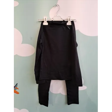 Completo Termico Pantaloni Maglia Nero Decathlon 8 A