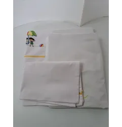 Set Tessile Lettino Sopra Sotto Federa