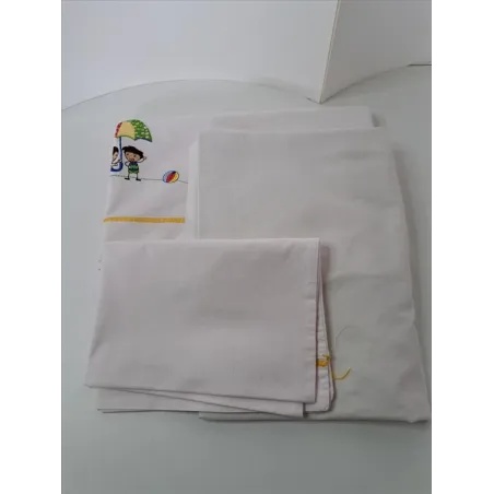 Set Tessile Lettino Sopra Sotto Federa