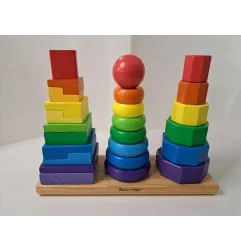 Gioco di Legno Impilabile Geometrico Colorato Melissa & Doug