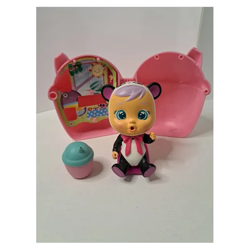 Bambola Cry Babies Magic Tears Con Casetta e Accessori Panda