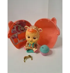 Bambola Cry Babies Magic Tears Con Casetta e Accessori Leopardo