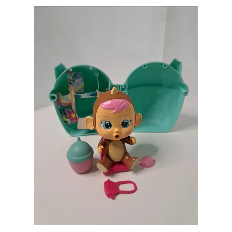 Bambola Cry Babies Magic Tears Con Casetta e Accessori Scimietta