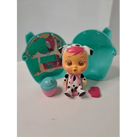 Bambola Cry Babies Magic Tears Con Casetta e Accessori Dalmata