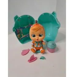 Bambola Cry Babies Magic Tears Con Casetta e Accessori Pesciolino Con Animale + Casetta