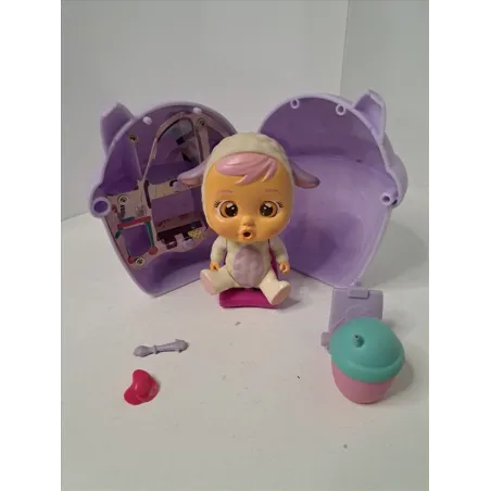 Bambola Cry Babies Magic Tears Con Casetta e Accessori Pecorella Con Animale + Casetta