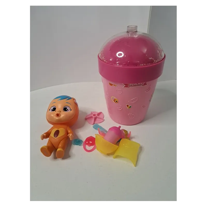 Bambola Profumata Cry Babies Con Contenitore e Accessori Peachy