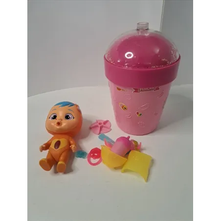 Bambola Profumata Cry Babies Con Contenitore e Accessori Peachy