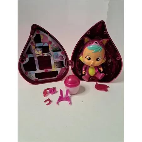 Bambola Cry Babies Magic Tears Con Casetta Metallica e Accessori Volpe