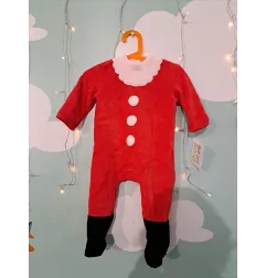 Vestito Natalizio Rosso Con Cinturina Tartan Cuore 6 M Mai Usato