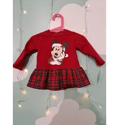 Vestito Natalizio Minnie 9 M