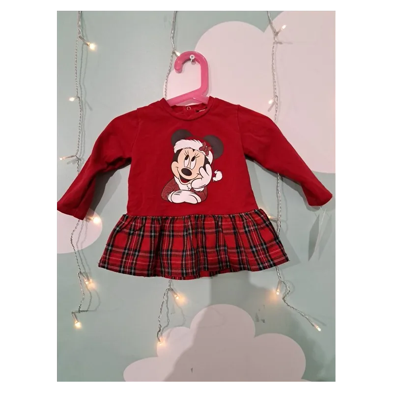 Vestito Natalizio Minnie 9 M