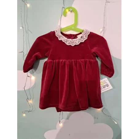 Vestito Bordeauc Con Colletto 6 M