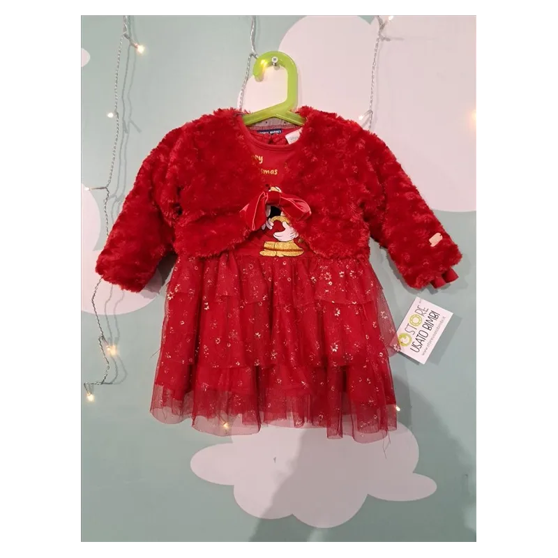 Vestito Nero e Quadri Rosso 4/5 A