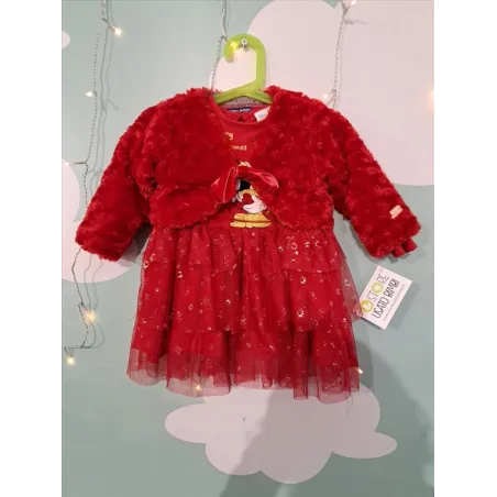 Vestito Nero e Quadri Rosso 4/5 A