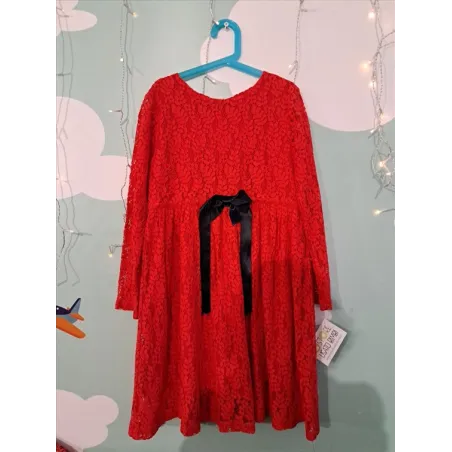 Vestito Rosso Stelline Natalizio 9/11 A