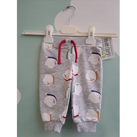 Pantaloni Grigi Babbo Natale 3/6 M