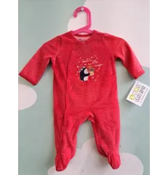 Tutina Natalizia Rossa Pinguino 0/3 M