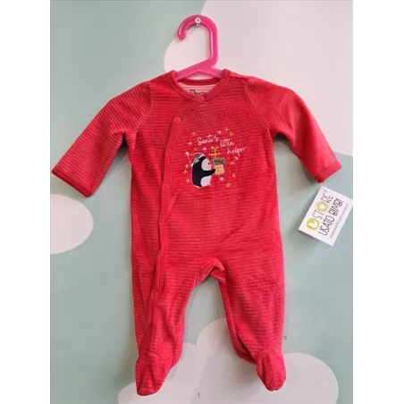 Tutina Natalizia Rossa Pinguino 0/3 M