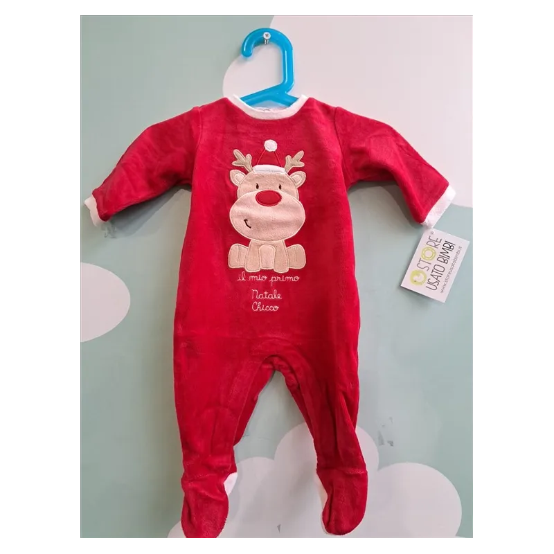 Tutina Natalizia Rossa Renna Chicco 3 M