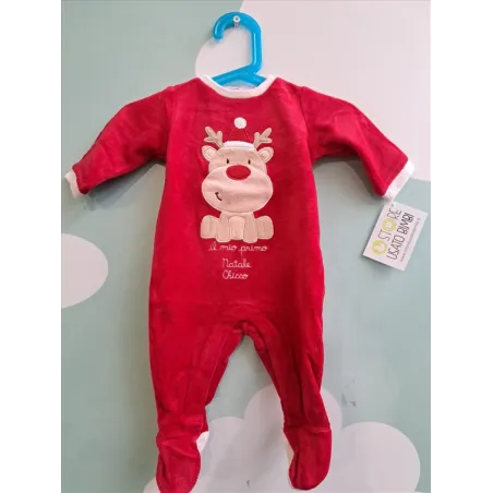 Tutina Natalizia Rossa Renna Chicco 3 M