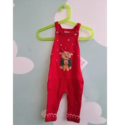 Salopette Rossa Natalizia 6 M