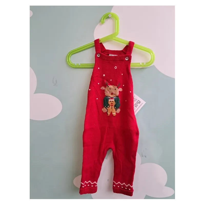 Salopette Rossa Natalizia 6 M