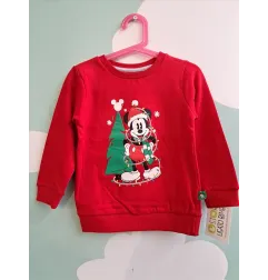Felpa Rossa Natalizia 24/36 M Nuova