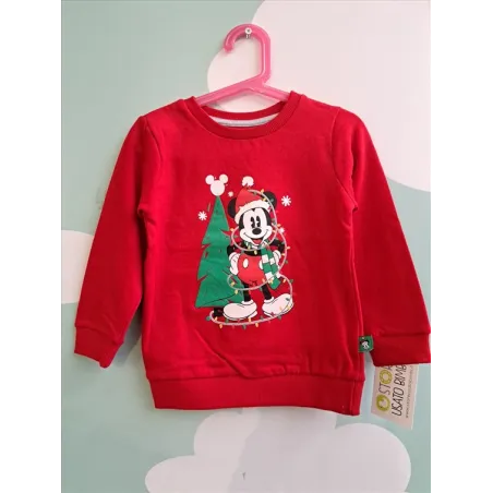 Felpa Rossa Natalizia 24/36 M Nuova