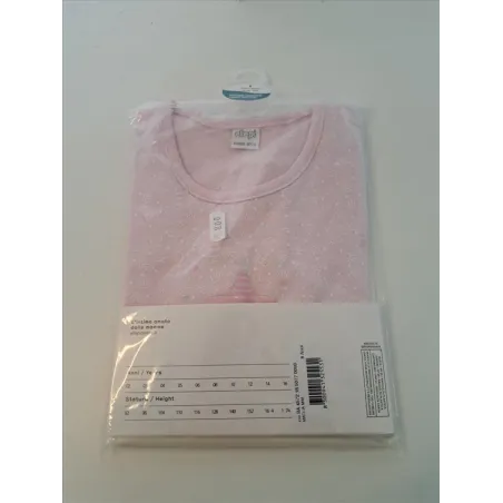 Canottiera Mezze Maniche Bimba Rosa 8 A Nuova